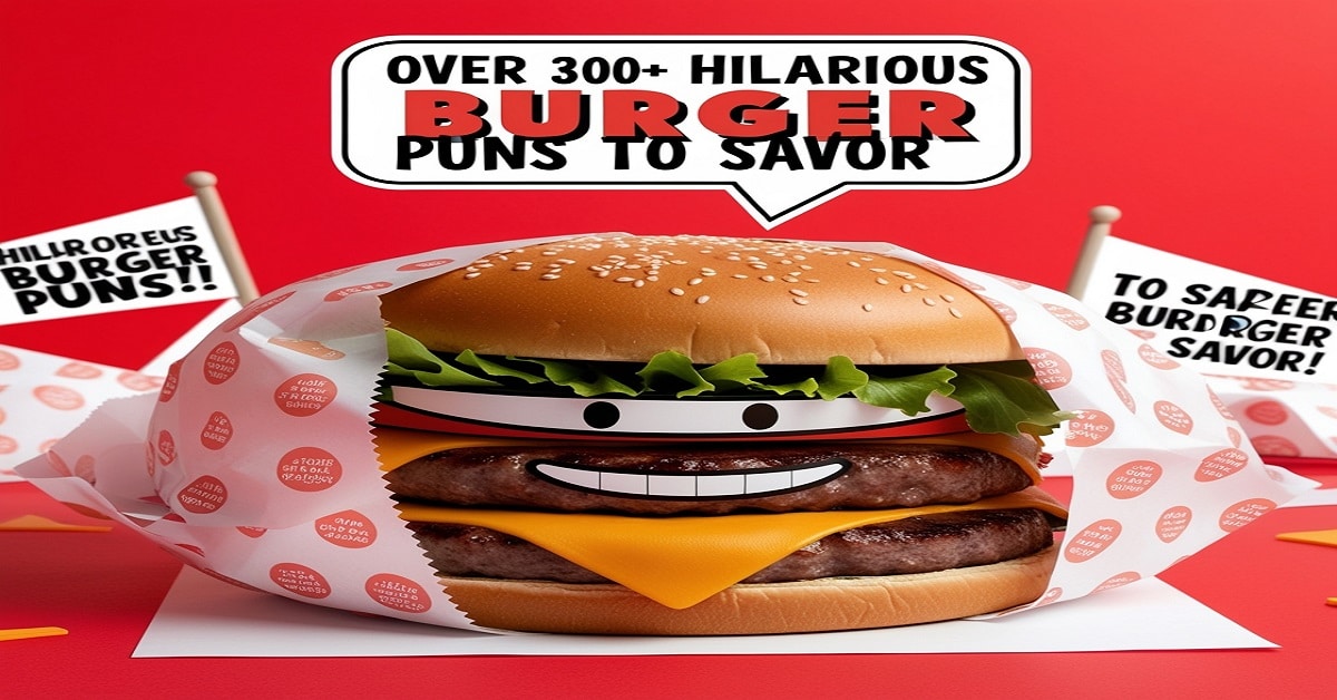 Over 300+ Hilarious Burger Puns to Savor